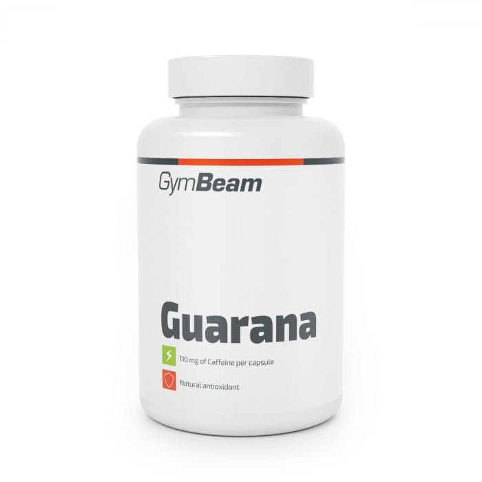 GymBeam Guarana (Gélules) – Extrait naturel de guarana avec 110 mg de caféine par gélule, riche en antioxydants, stimule le corps et l'esprit, idéal pour la concentration et l'énergie.