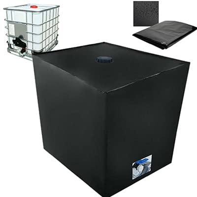 Bâche de réservoir d'eau, Bache pour Cuve 1000 L IBC, Anti-poussière Anti-UV Anti-Pluie (116 x 100 x 120 cm)