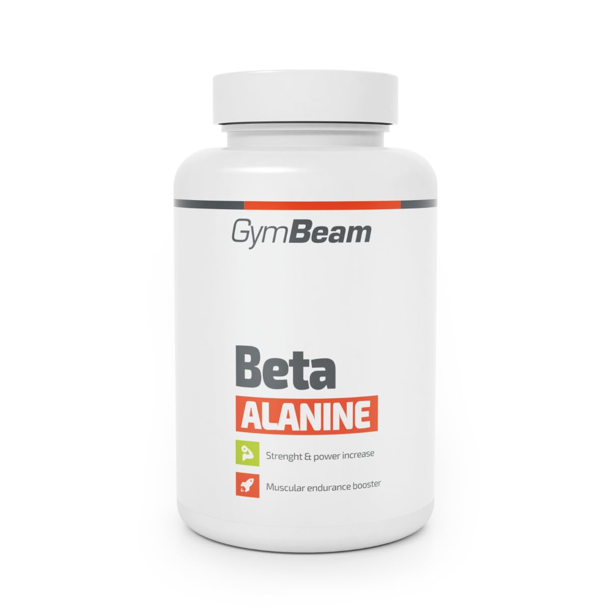GymBeam Bêta-alanine (gélules) - 2000 mg/portion - Augmente les caroténoïdes, prévient l'acide lactique, idéal pour force, haute intensité et endurance, acide aminé non essentiel.