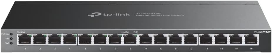 TP-Link 16-Port Gigabit Switch (TL-SG2016P)