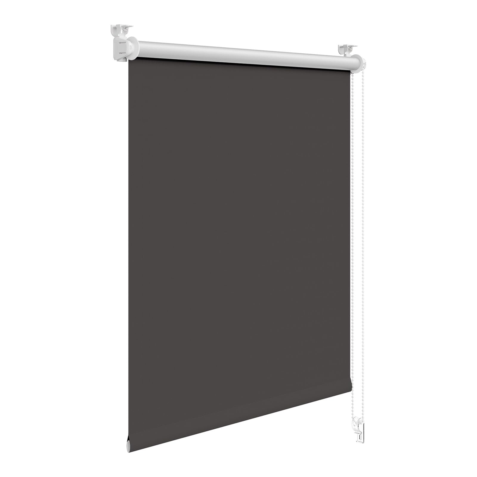 WOLTU Store Occultant Enrouleur sans Perçage, 100x160 cm, Anthracite | Rideau Thermique Opaque avec Revêtement d'argent, Protection Soleil, pour Fenêtre ou Porte, Largeur du Tissu 96 cm
