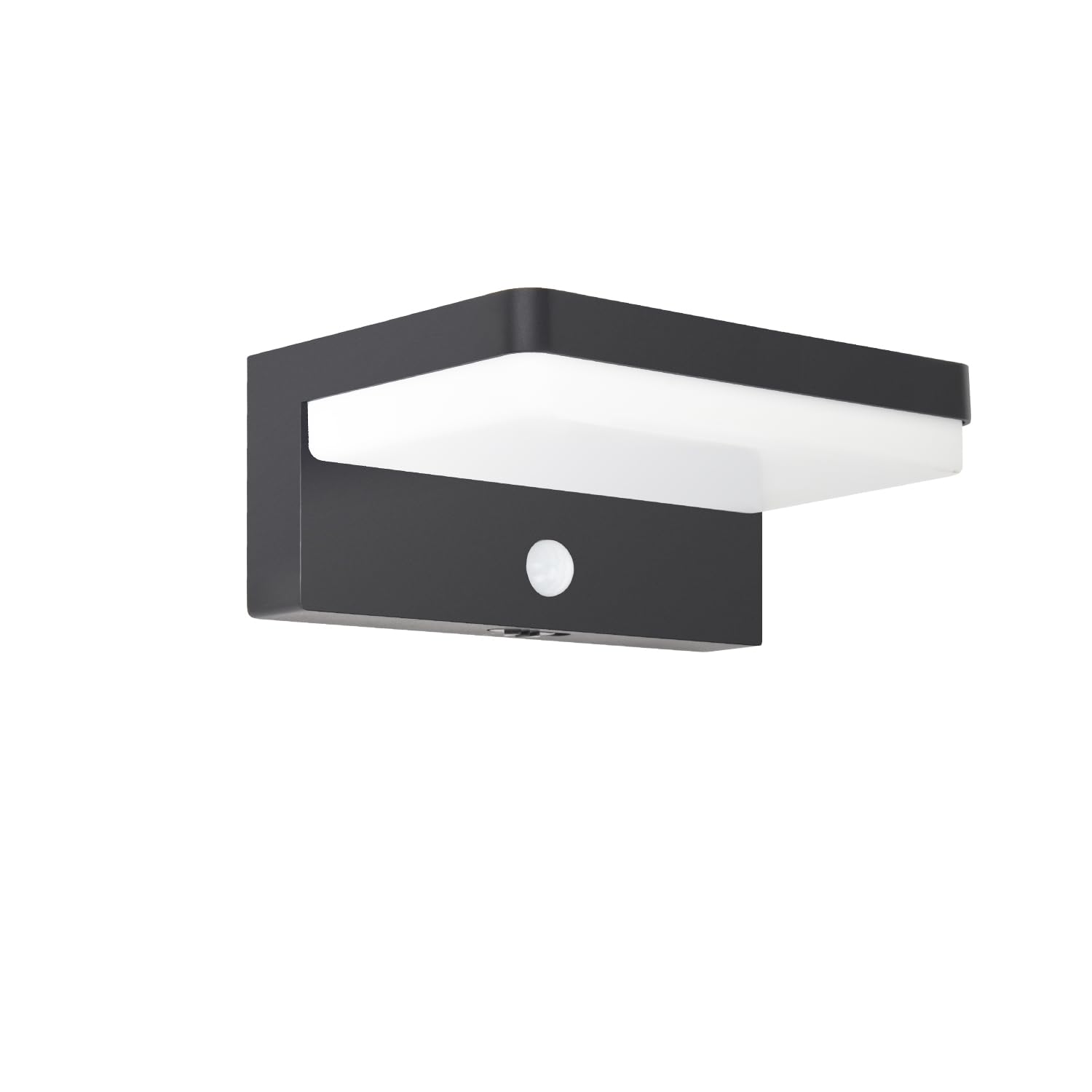 UME Lampe Solaire Extérieur avec Détecteur de Mouvement, 3 Modes d'Éclairage, 5000K IP54 Étanche, Lumière LED Solaire pour Garage, Cour, Porche