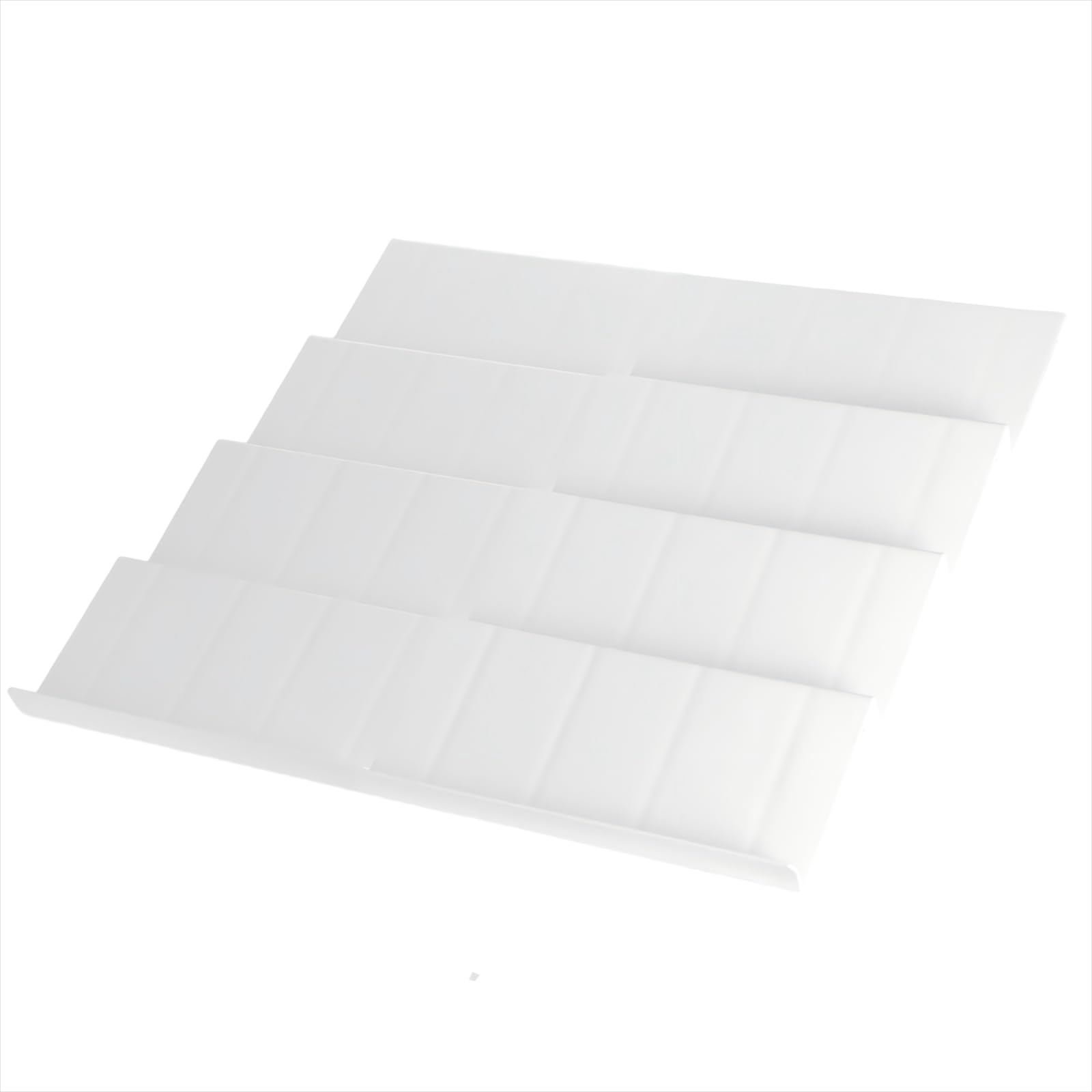 VINATO Rangement Épices Cuisine Tiroir Modulable et Réglable, Blanc | Organisateur Tiroir Cuisine 8 Pièces en Plastique, Rangement Tiroir Cuisine Ajustable 23-46 cm