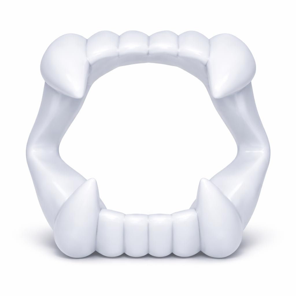 Dents de vampire pour enfants - Dentier de vampire - Adapté aux enfants - Stable et sans danger - Dentier Dracula Vampire à clipser - Halloween et carnaval