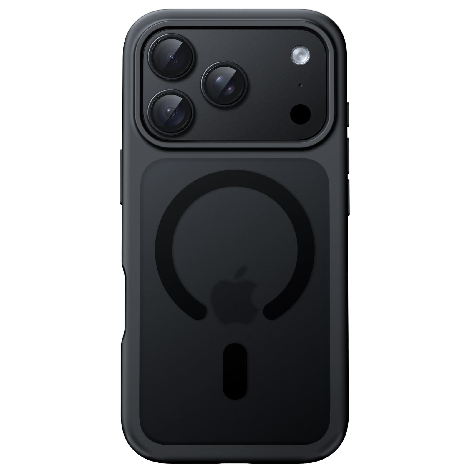 JETech Coque Mat Magnétique pour iPhone 18 Pro Max, Noir | Compatible avec MagSafe, Dos Translucide, Protection Antichoc, Anti-Empreintes Digitales, Prise Antidérapante