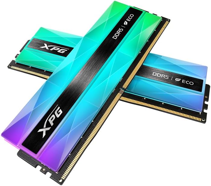 DDR5 32 Go PC 6400 CL32 ADATA XPG Lancer Neon RGB Kit 2 x 16 Go