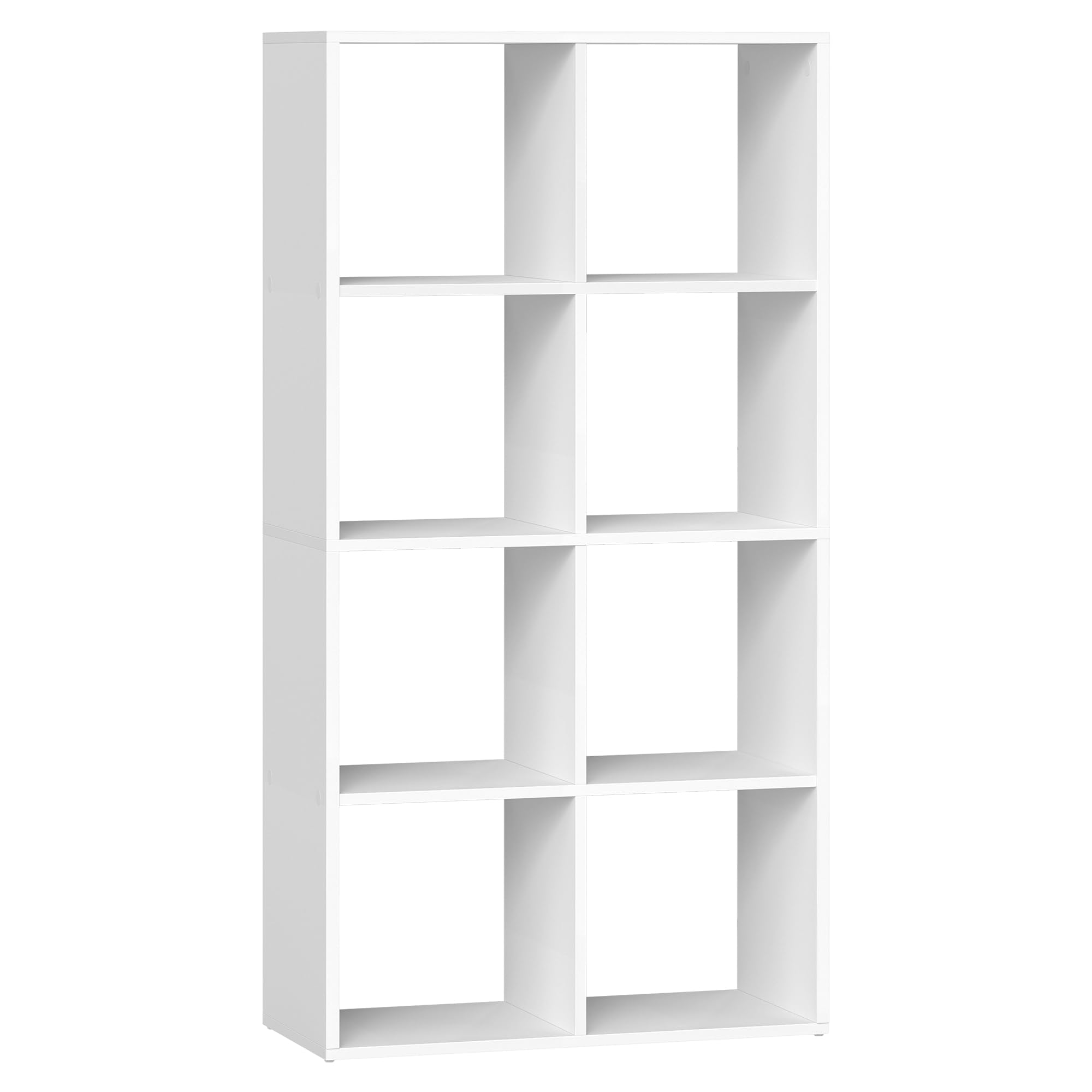 VASAGLE Bibliothèque, Étagère sur 4 Niveaux, Meuble de Rangement Ouvert | Pour Salon, Bureau, Salle à Manger, Blanc Nuage, Collection CUSTOS LBC408WB01