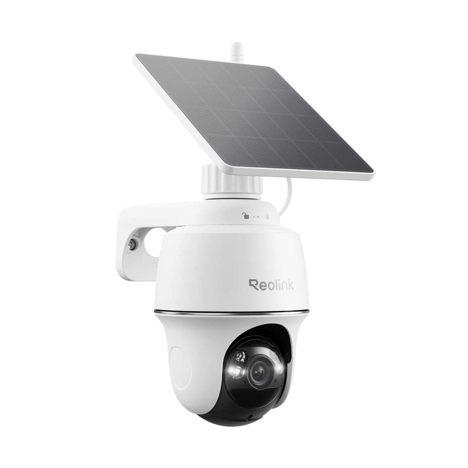 Reolink 5MP Caméra Surveillance WiFi Extérieure sans Fil, 360° Suivi Auto | Vision Nocturne Couleur, Wi-Fi 2.4/5GHz, Détection Personne/Véhicule/Animal, Audio Bidirectionnel, Argus PT+Panneau Solaire