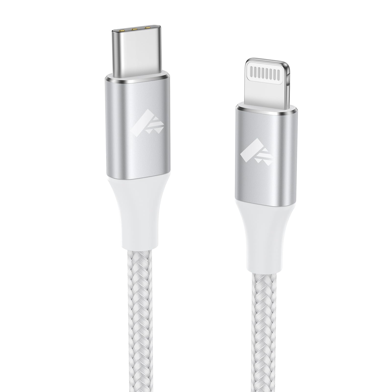 Aioneus Cable iPhone USB C [Certifié MFi] Câble USB C vers Lightning 2M Cable iPhone Charge Rapide Fil Chargeur Nylon Cordon pour iphone 14/13/12/11/Pro Max/XS/XR/X/8/8Plus/iPad