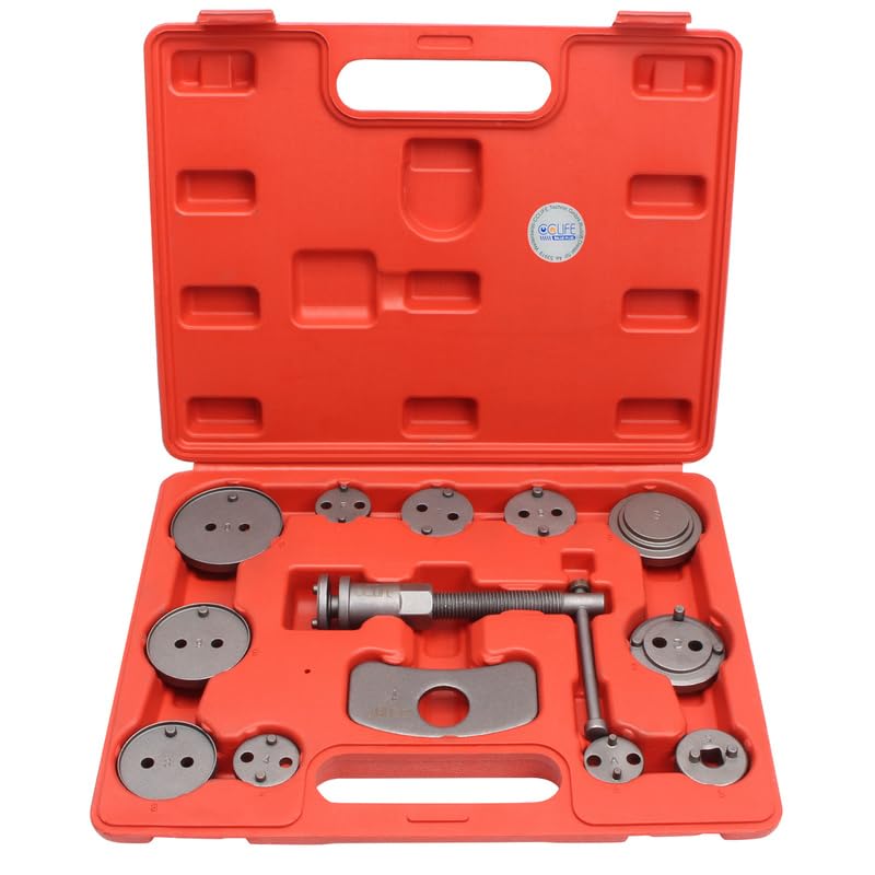 CCLIFE 13 pièces Repousse Piston de frein - Outils pour changer des disques et plaquettes de voiture