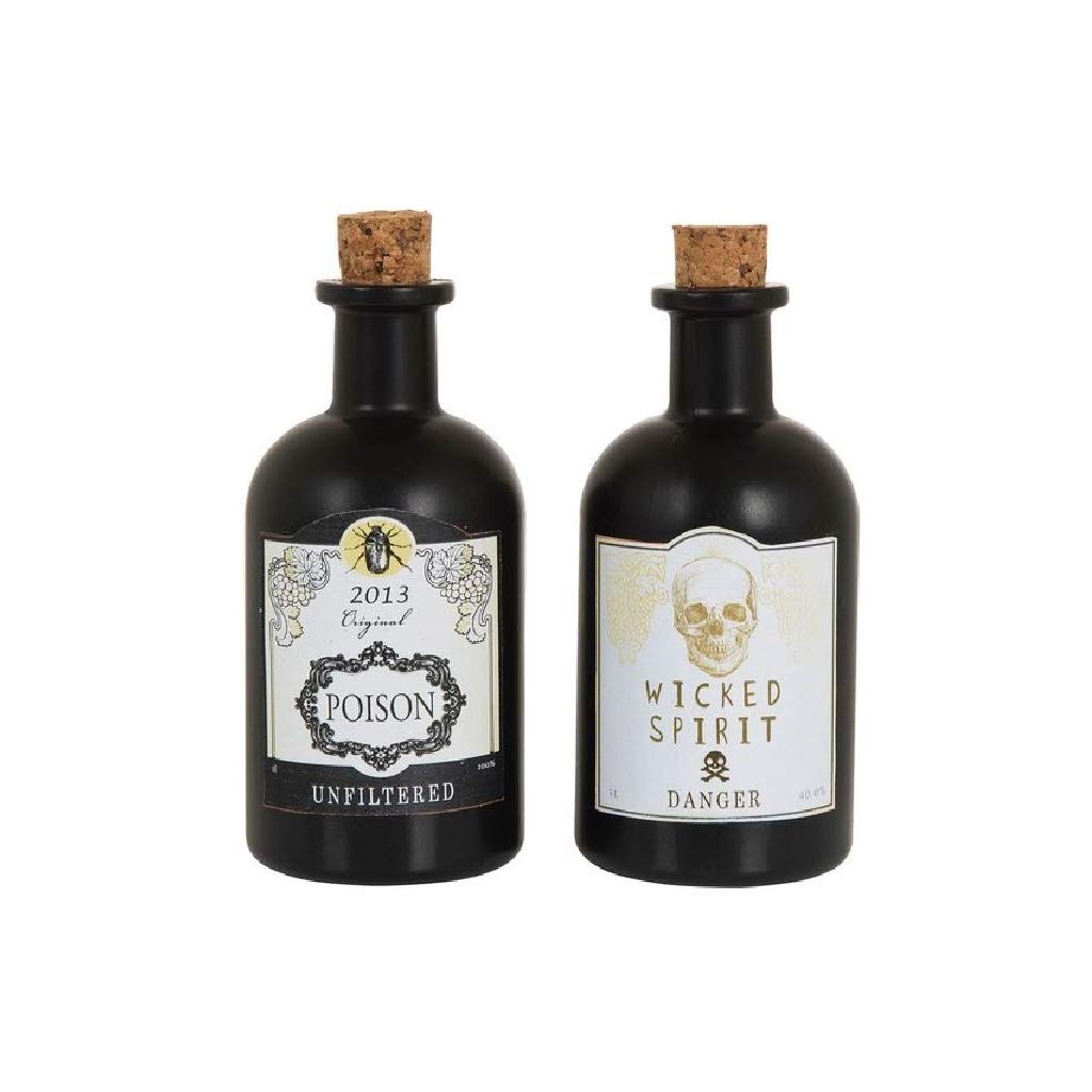 Bristol Novelty - Bouteille Poison (Taille Unique) (Noir/Blanc)