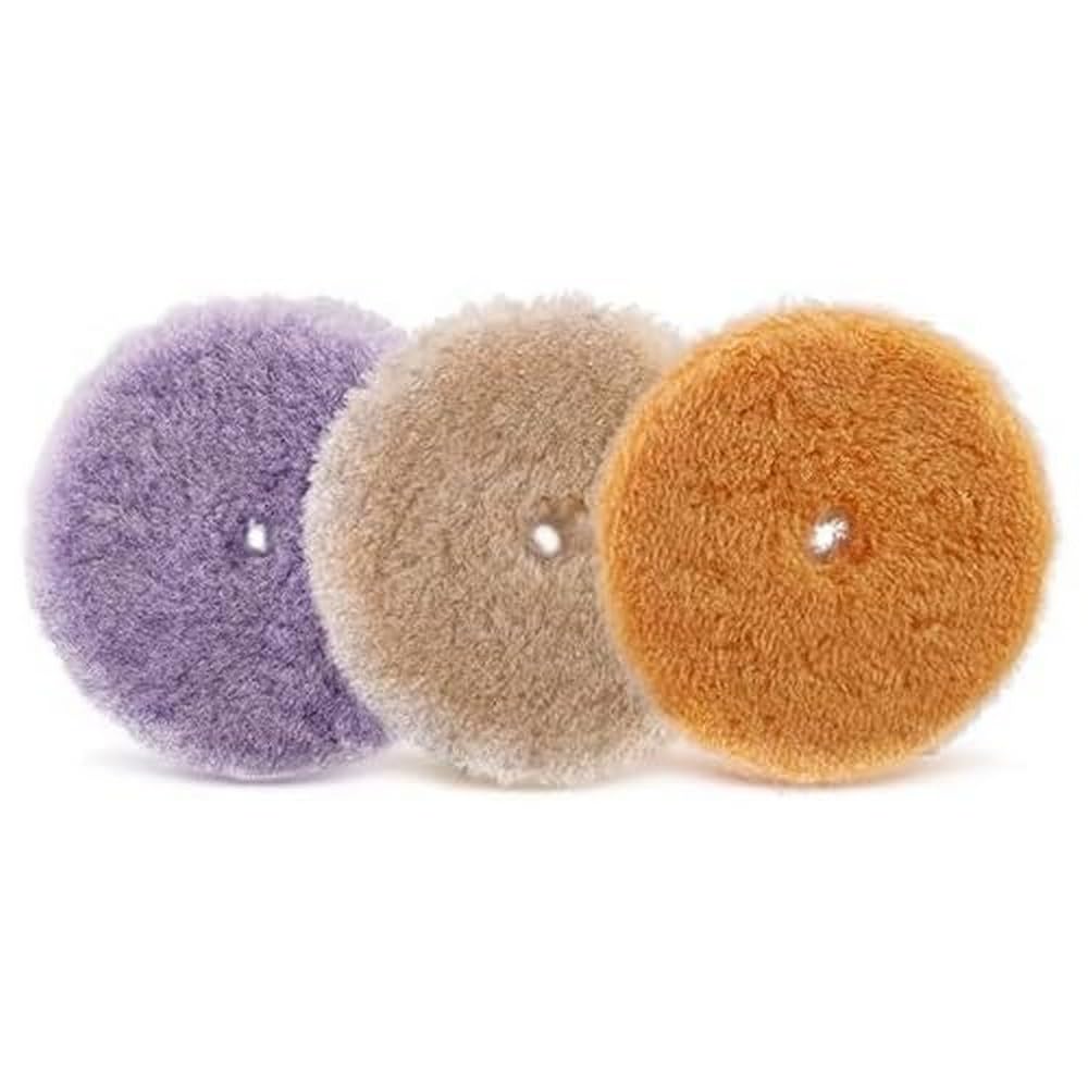 Tampon de polissage, SPTA 3 Pièces 150mm de Polissage pour de voiture, Pour, capot de laine, tampon de polissage, tampon en laine d'agneau pour de voiture -WPMIX6