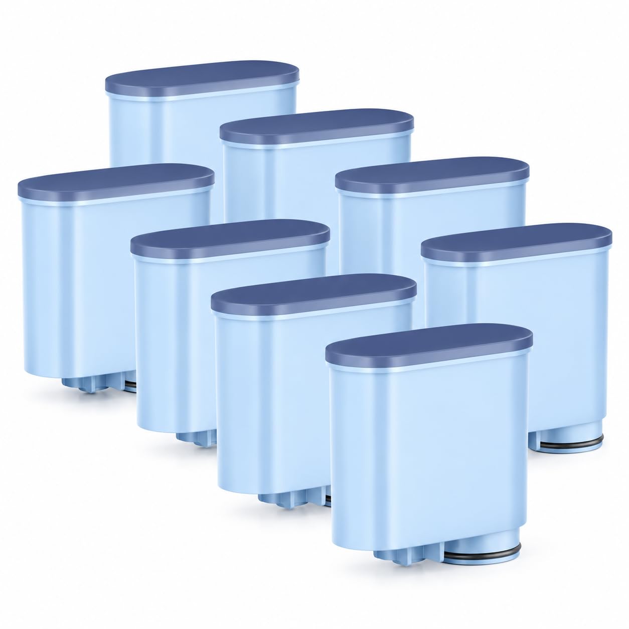Mutital 8 Filtres à Eau pour Machines à Café Philips AquaClean | Compatible avec Philips AquaClean CA6903 et séries 3200. Filtres à eau anti-calcaire pour machines à café automatiques.