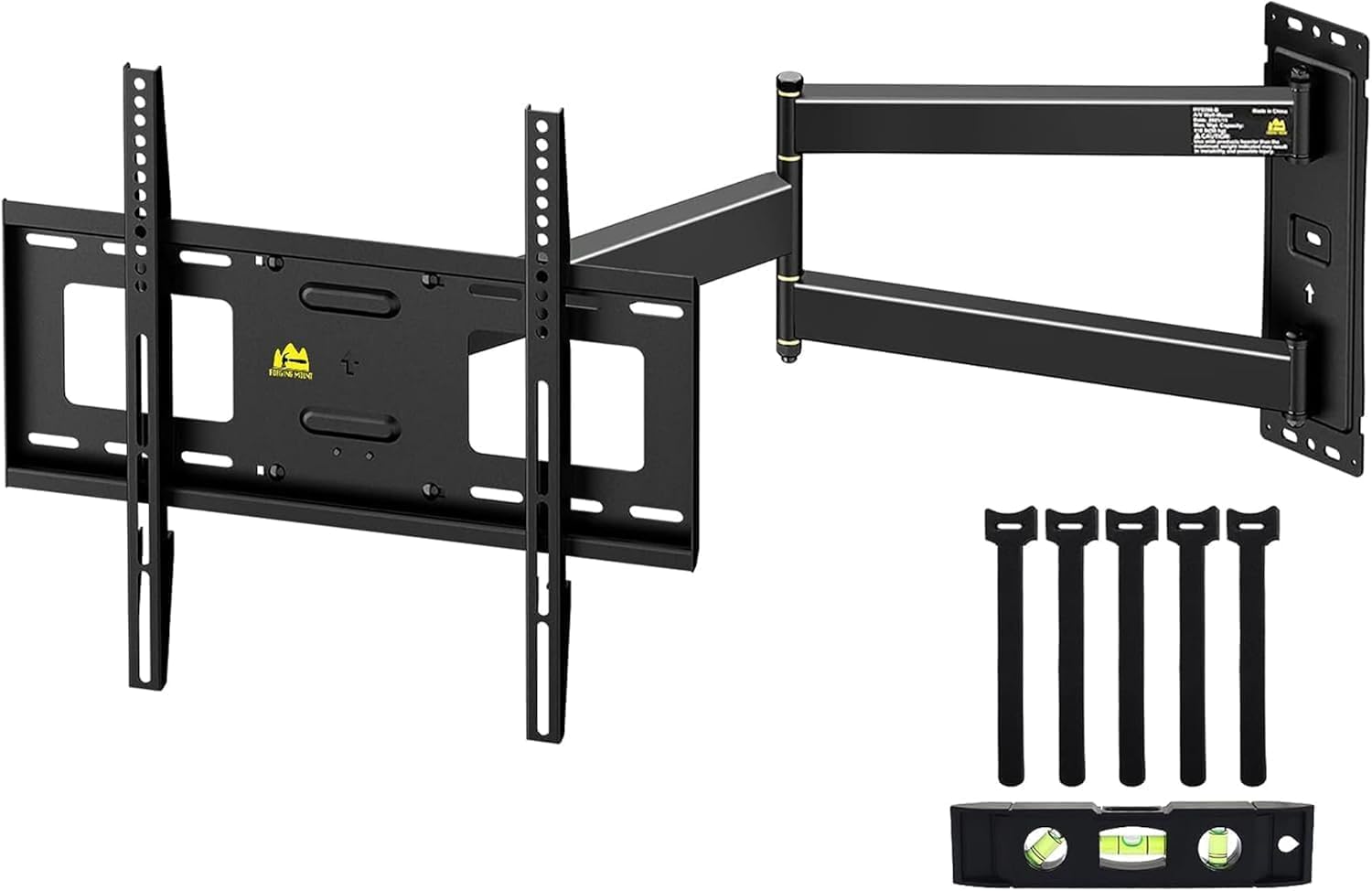 FORGING MOUNT Support Mural TV à Extra Longue, Portée 840mm, 26-65 Pouces | VESA Max 400x400mm, Charge maximale 45kg, Support mural TV d'angle Pivotant, Inclinable et Rotatif, Écrans plats ou incurvés