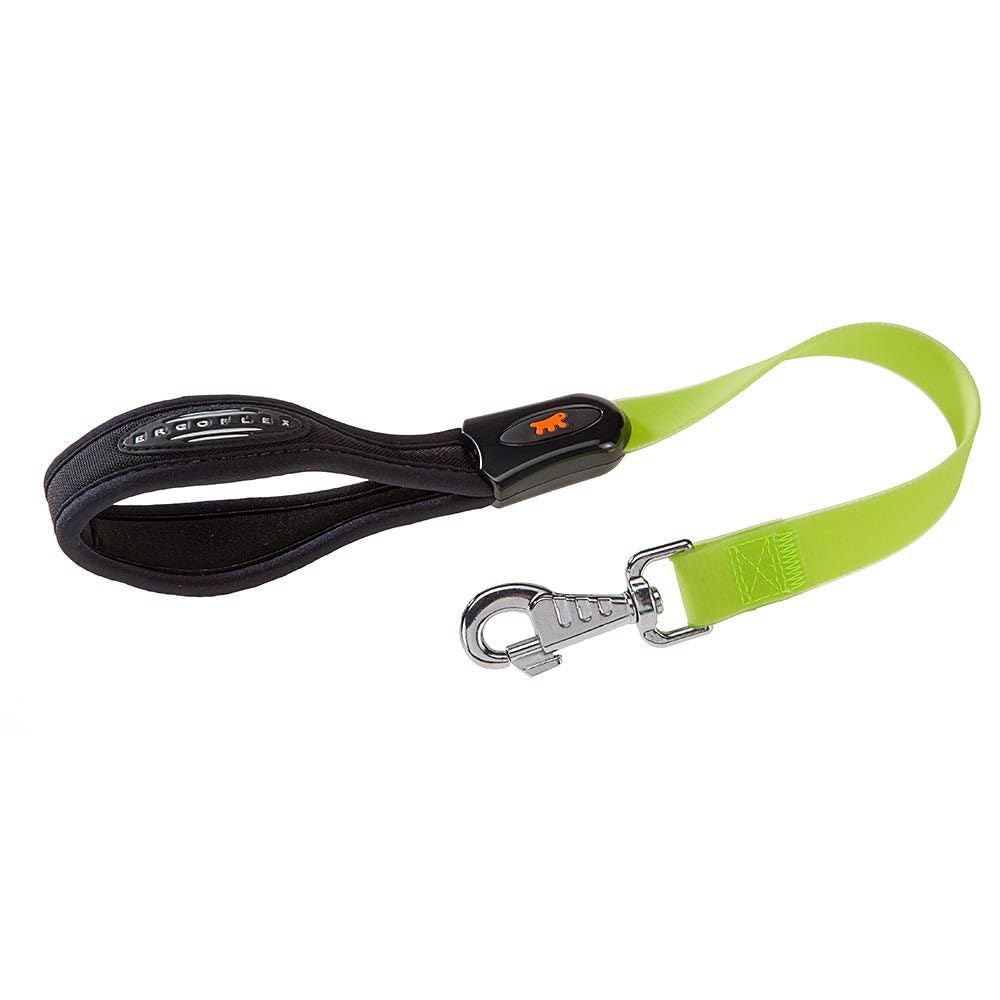 Ferplast Laisse Courte pour Chiens Evolution GM25/55, Hypoallergénique, Lavable, Poignée rembourrée, Vert