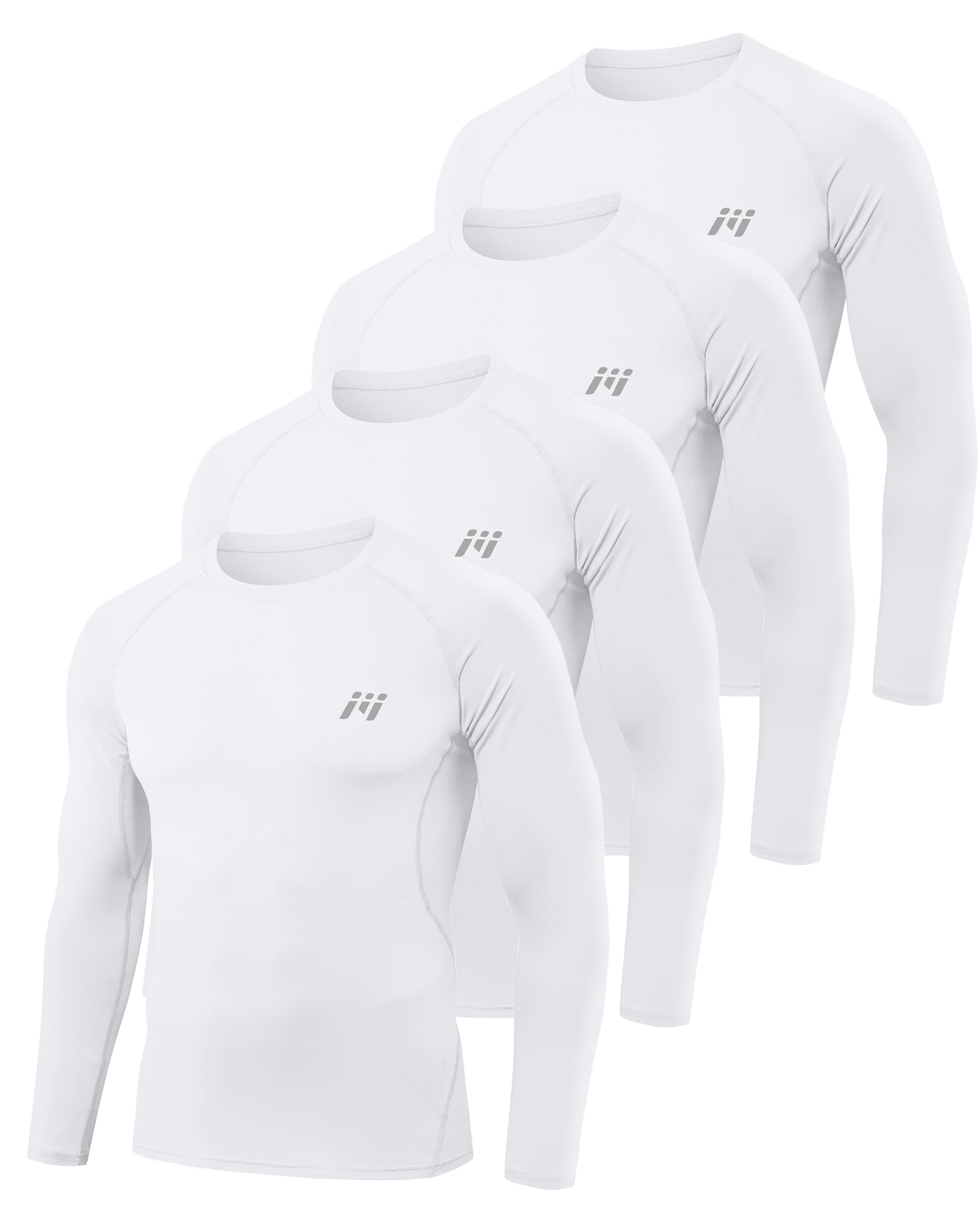 MEETYOO T-Shirt Compression Homme Base Layer | T-Shirt à Manches LonguesHomme,Sport pour Homme