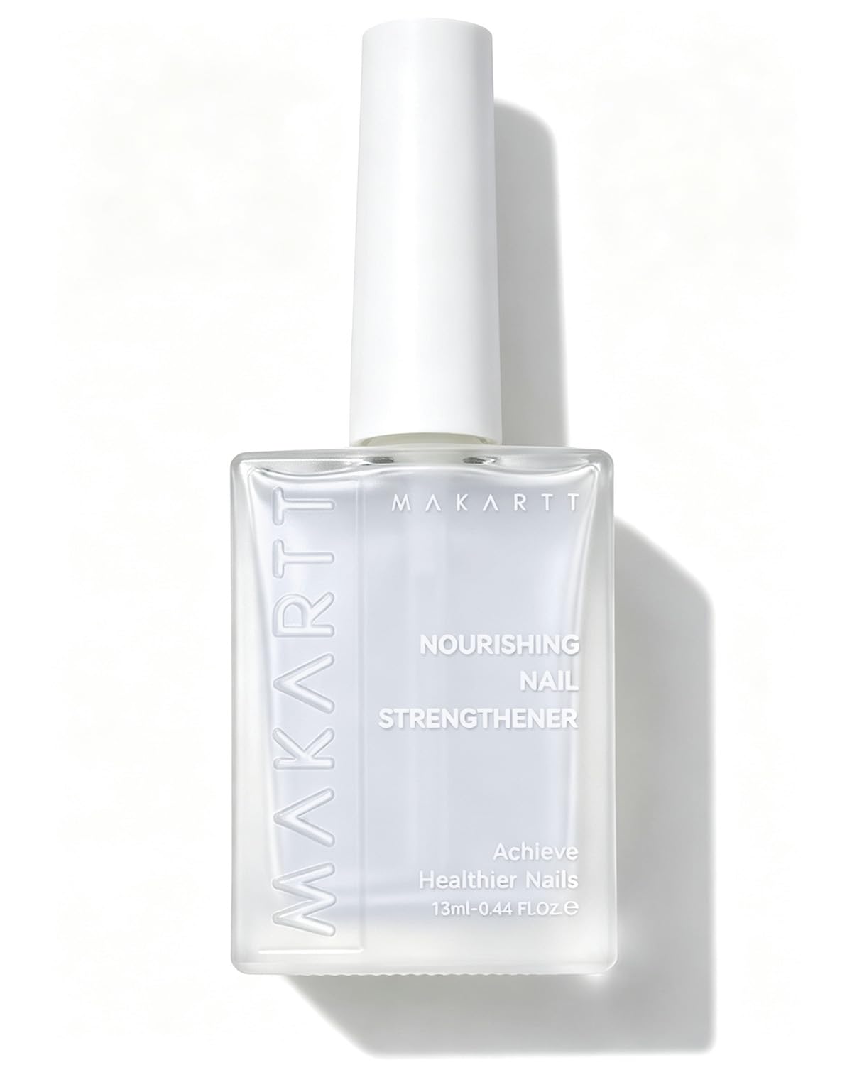 Makartt Vernis Durcisseur Ongles Extra Fort | Vernis Soin à la Kératine - Base Aqueuse Lissante 13ml Transparent. Sans Lampe Idéal pour Ongles Mous Abîmés Maison & Salon