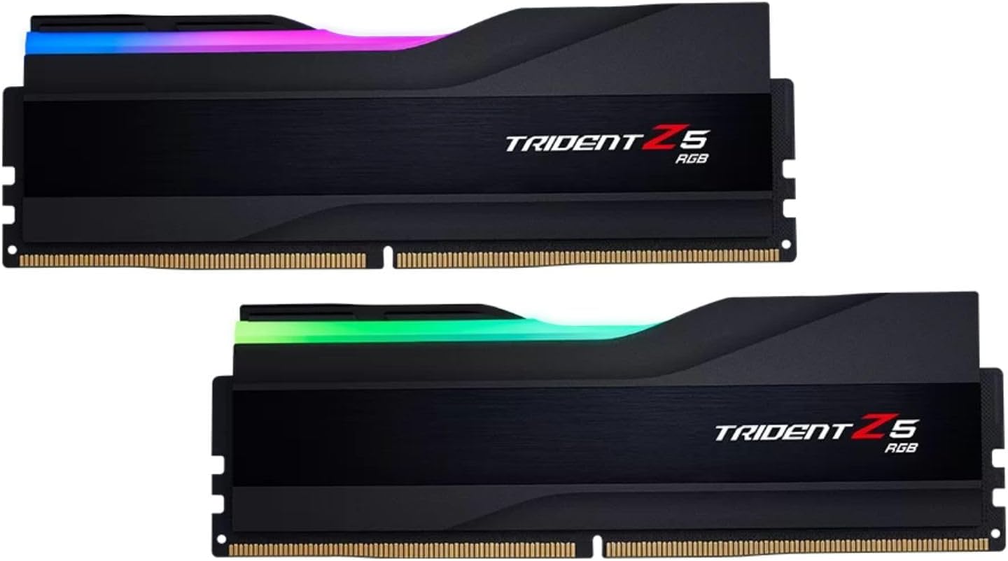 G.skill Trident Z5 Rgb - Ddr5 - Kit - 32gb: 2 X 16gb - Dimm 288-Pin - 6000 Mhz / Pc5-48000 - Cl30 - NoN-Ecc - Mattschwarz (f5-6000j3040f16gx2-Tz5rk)