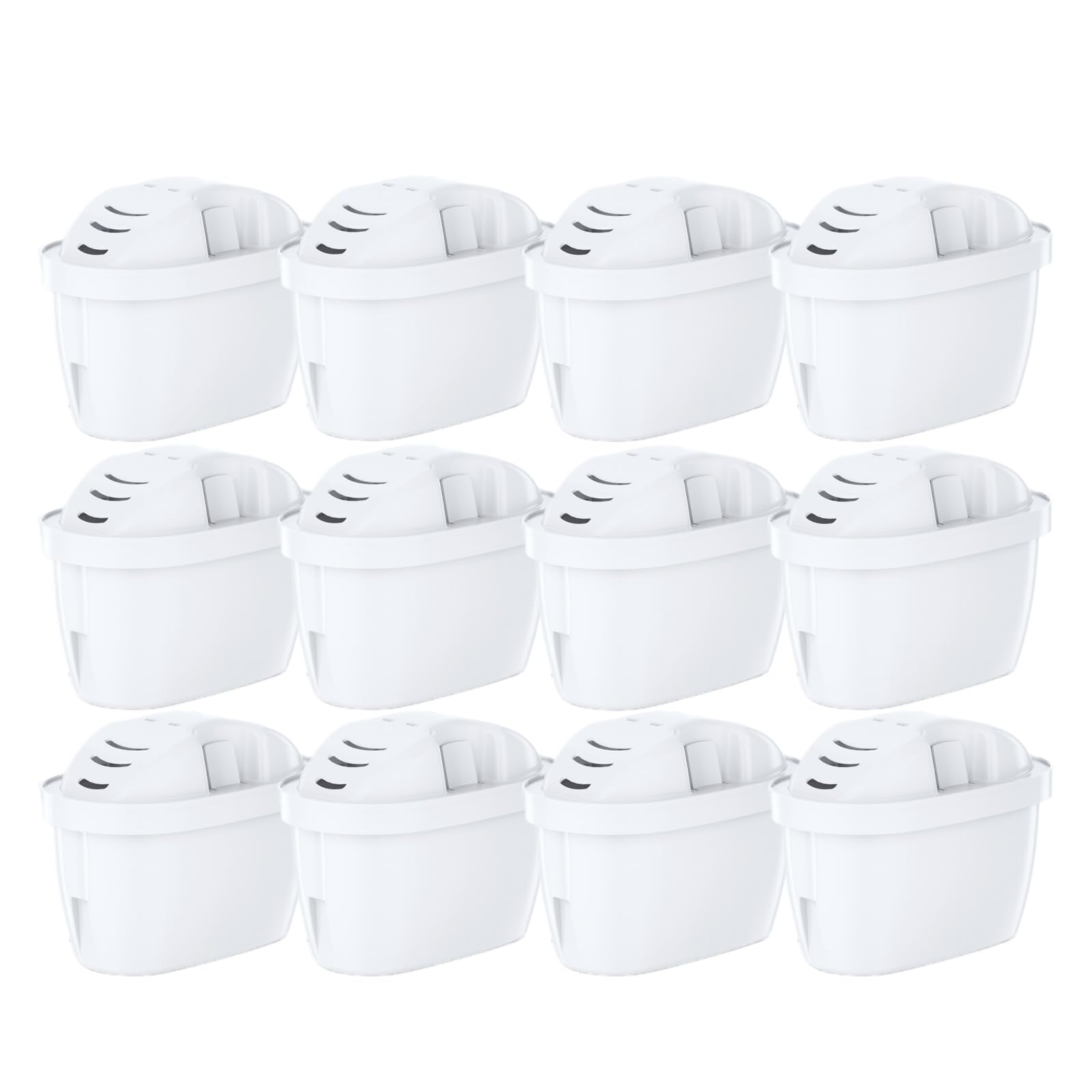 Mutital 12 Cartouches Filtrantes pour Carafes BRITA MAXTRA+ | Compatible avec BRITA MAXTRA+, AquaPhor, Dafi et autres carafes filtrantes. Cartouches filtrantes au charbon actif.