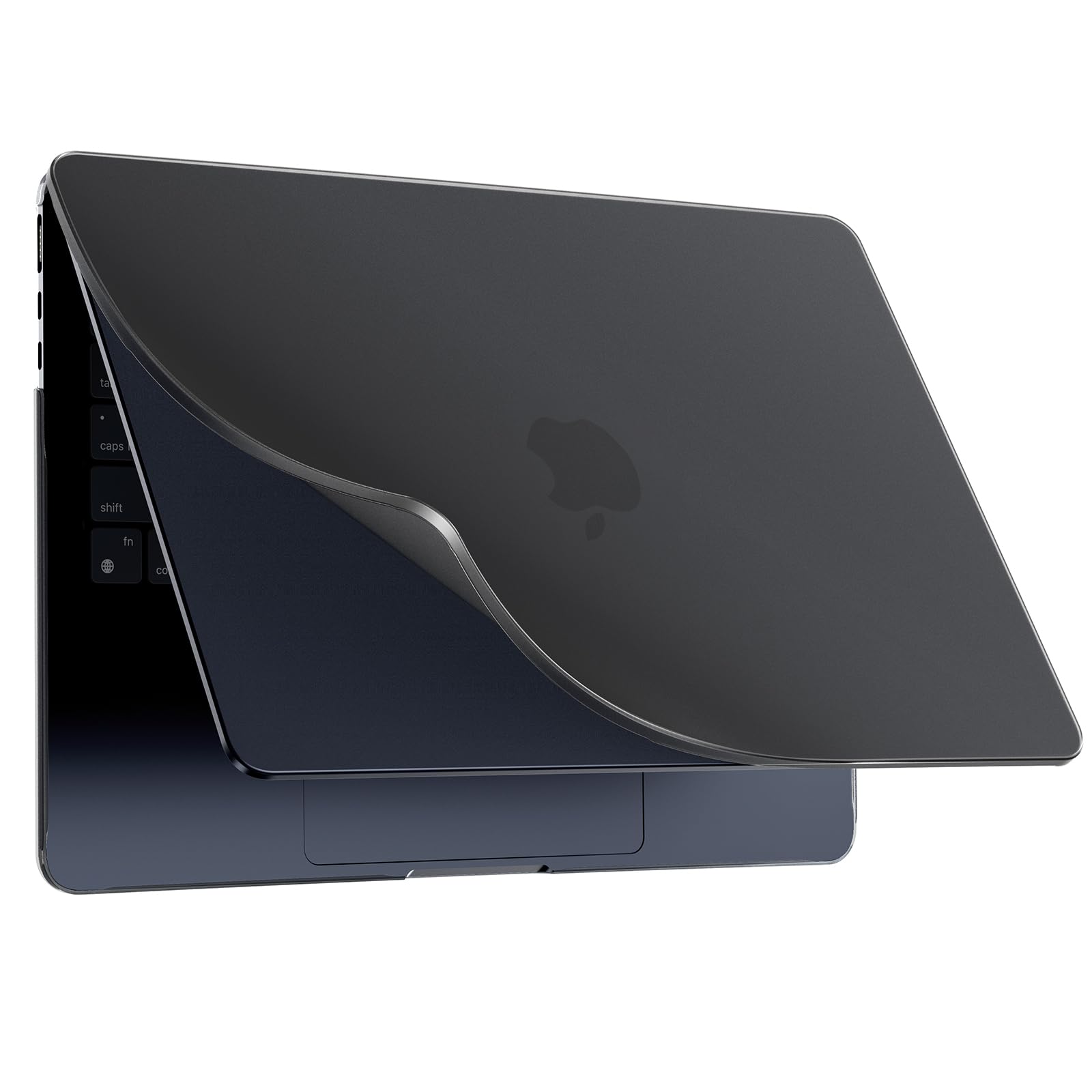 BlueSwan avec Coque MacBook Air 13 Pouces 2026 M5 M4 M3 M2 Anti-Fissures | Anti-traces PP Coque Compatible avec 2026-2022 Mac Air 13,6"A3449 A3240 A3113, Protection Ordinateur Portable, Mat Noir