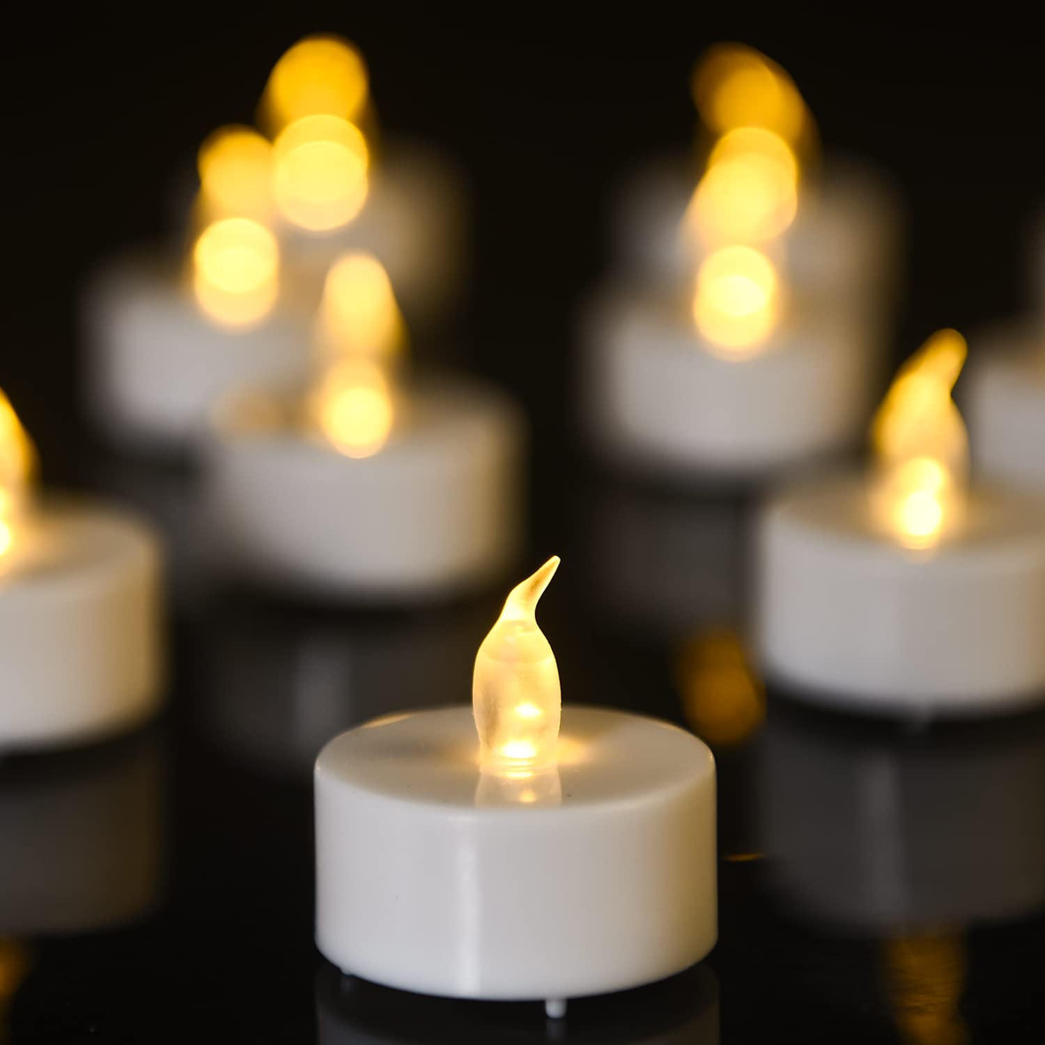 Lampe à thé LED, 100 bougies LED cr2032 bougies à piles lampe à thé sans flamme, mariage de Noël ou autre occasion largement utilisée