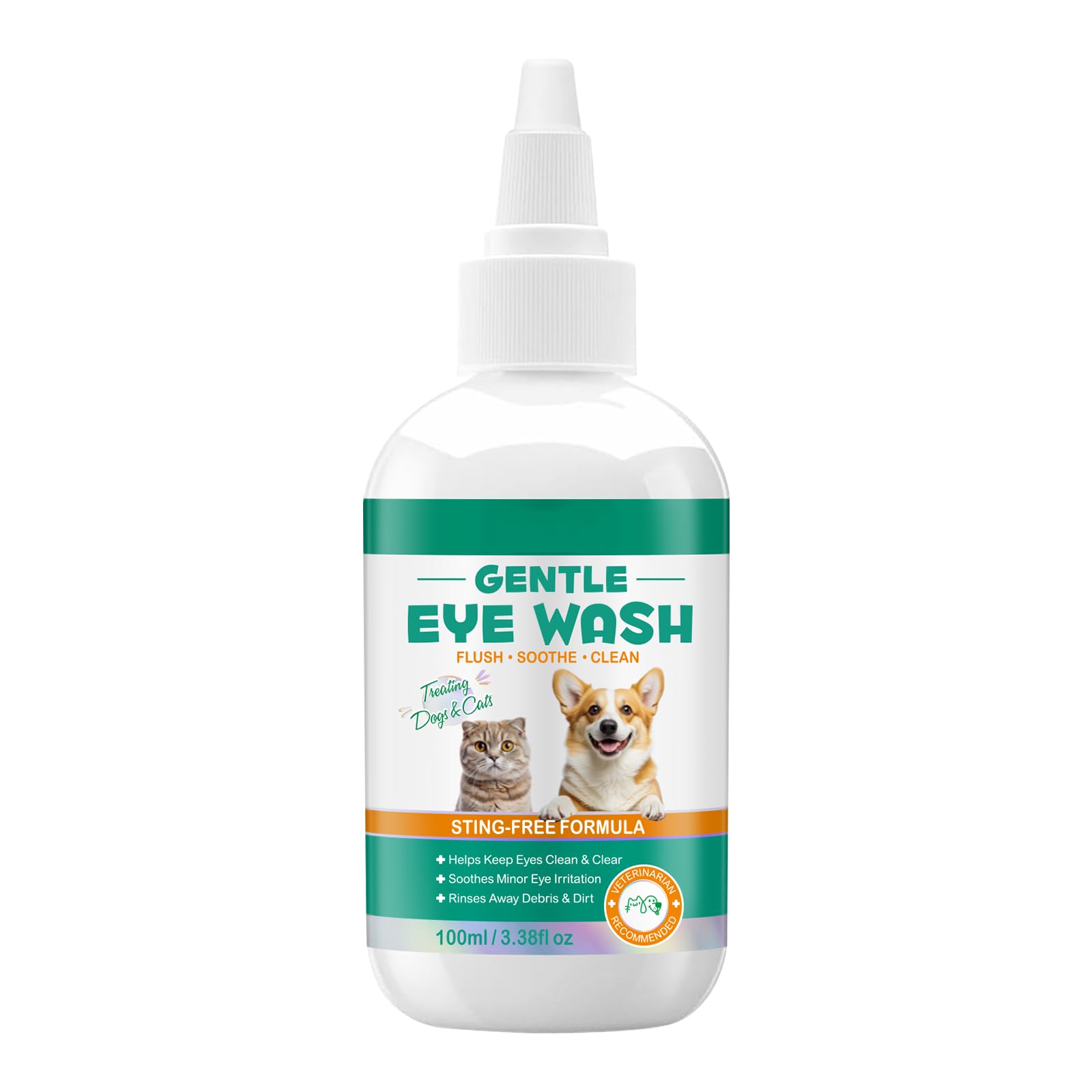 YIYOERYO Gouttes oculaires pour chiens 100ml Sécuritaires si léchées, soulage les démangeaisons et l'irritation des yeux, gouttes oculaires antibiotiques pour animaux de compagnie (chiens, chats