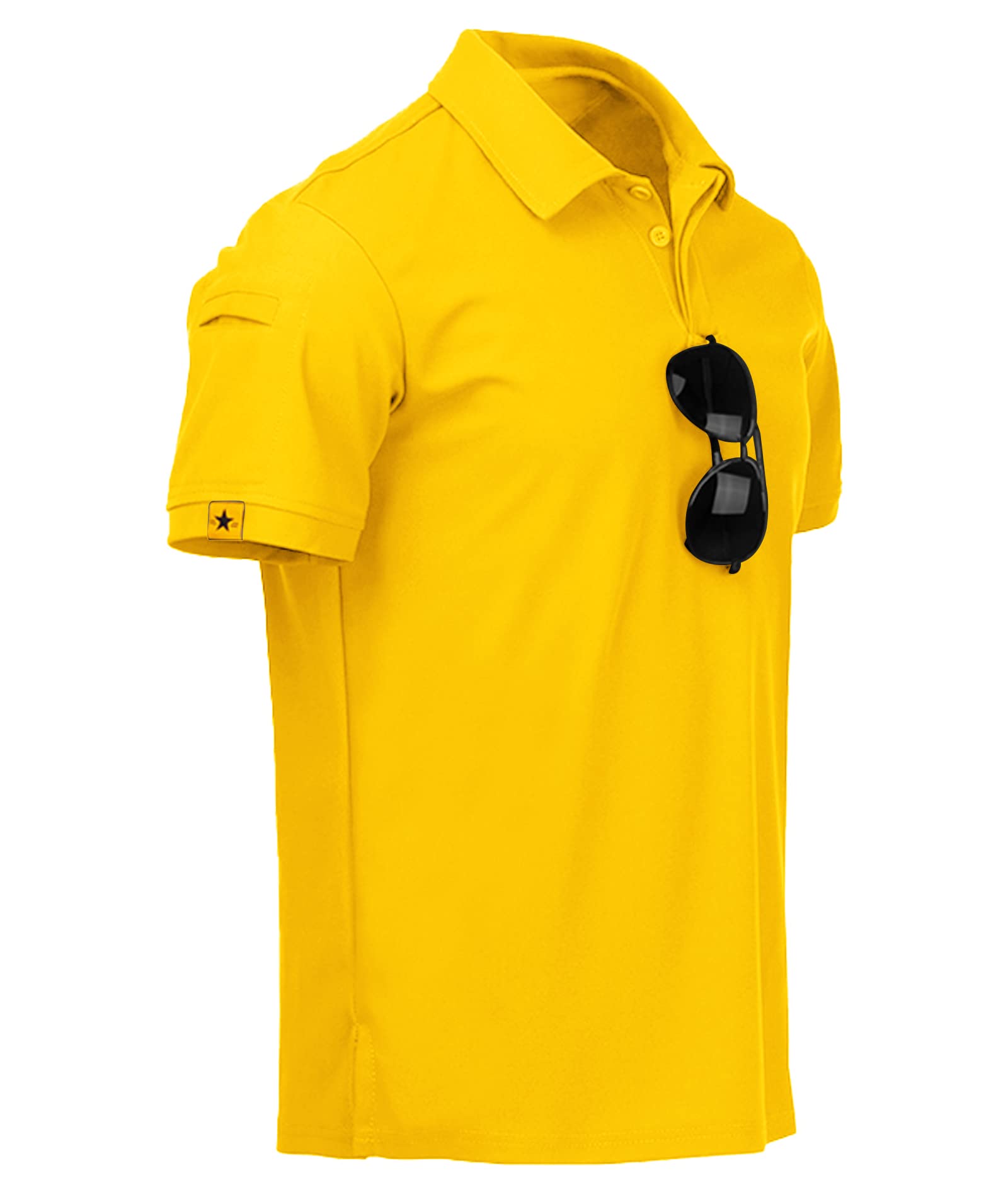 JACKETOWN Polo Hommes Manches Courtes Séchage Rapide Polos pour Hommes Patte de Golf Tennis T-Shirts Sport Chemise Basic Regular Fit Polo