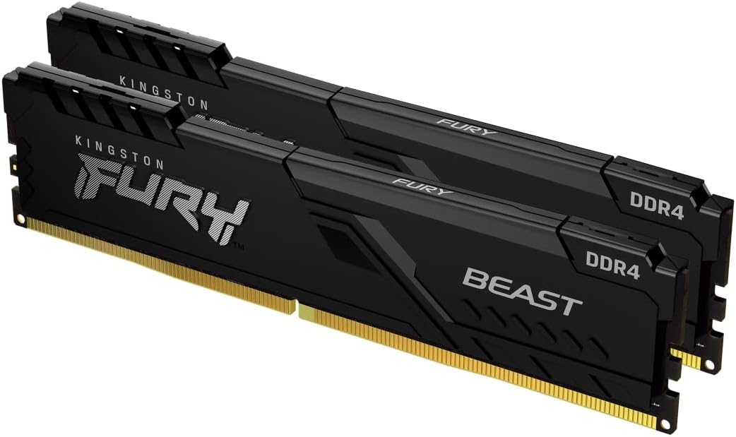 Kingston FURY Beast 32GB (2x16GB) 3200MHz DDR4 CL16 Mémoire Kit pour PC Kit de 2 KF432C16BB1K2/32