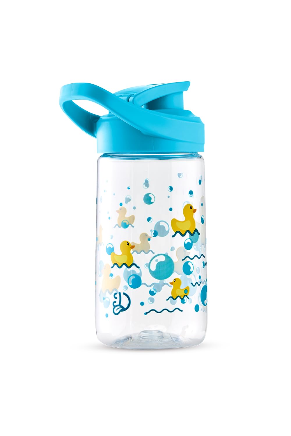 Dedoles Gourde 470 et 700 ml Bouteille d'eau de sport anti-fuite avec poignée de transport – Idéale pour voyage, fitness, yoga et bureau, couleur: Multi, motif: Canards flottants, taille: 470ml