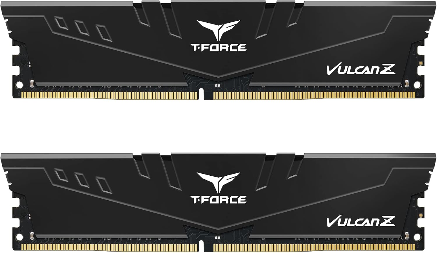 TEAMGROUP T-Force Vulcan Z DDR4 16 Go Kit (2 x 8 Go) 3200 MHz (PC4-25600) CL16 Module de mémoire RAM pour ordinateur de bureau Noir TLZBD416G3200HC16FDC01