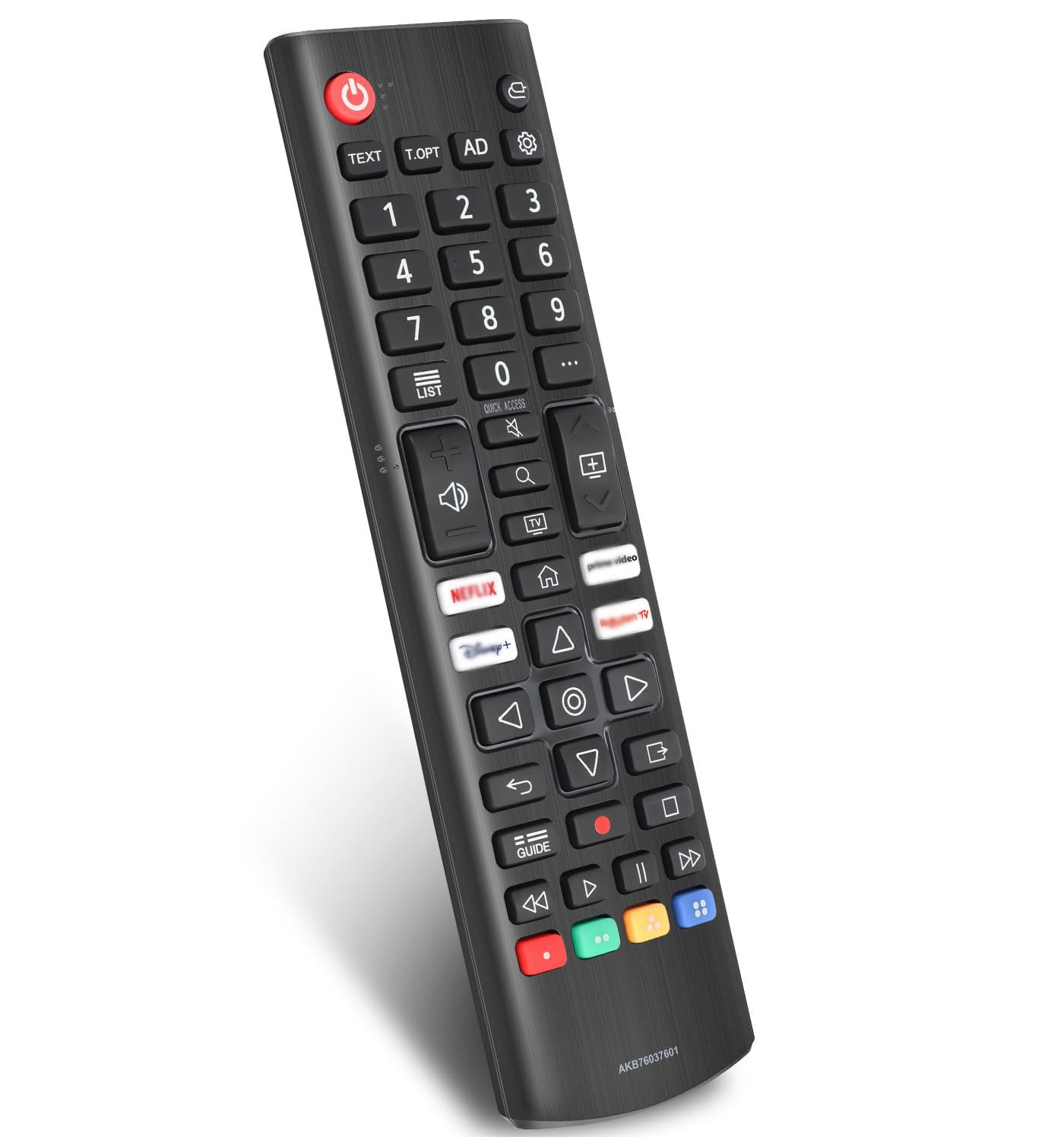 Télécommande universelle pour téléviseur LG, compatible avec les Smart TVs 4K, 8K, OLED, LED, webOS – Remplacement pour AKB76037601, AKB75095307, touches Netflix, Prime Video