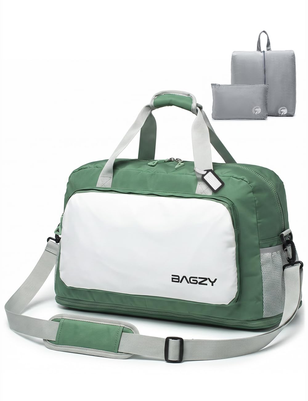 BAGZY Bagage Cabine 55x40x23cm pour Lufthansa Eurowings Sac Cabine Extensible Sacs de Voyage 50L Sacs Avion pour Weekend, Sport, Maternité Hommes Femmes avec Sac à Chaussures et Trousse de Toilette