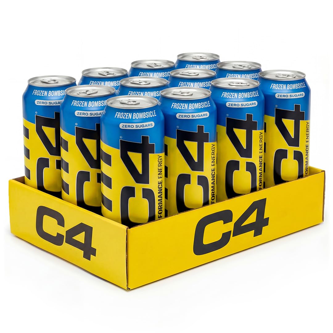 Cellucor C4 Performance Energy Carbonated 500ml x 12 Frozen Bombsicle Multi-ling