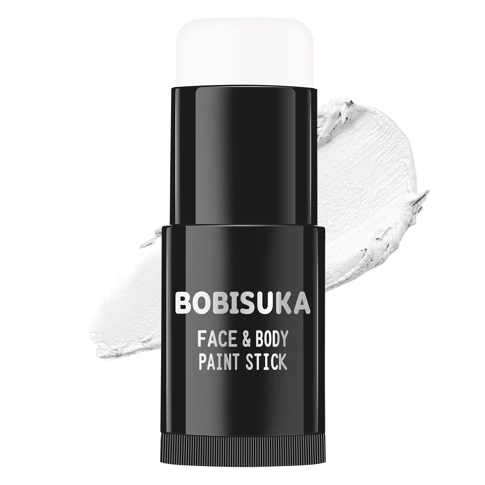 BOBISUKA Halloween Peinture Visage Blanc,Face Paint Stick White | Peinture Corporelle pour Théâtre,Fêtes,Evénements Scolaires,Carnavals,Clowns,Squelettes,Zombies