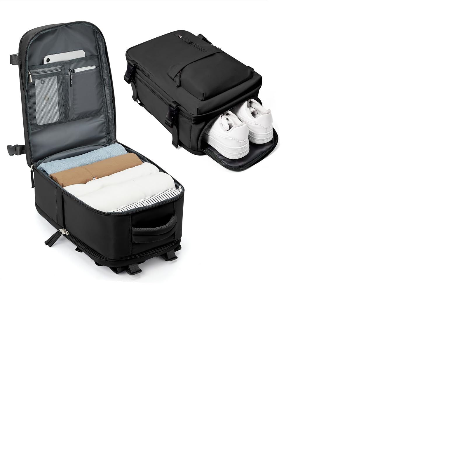 BJLFS Baggage Cabine 40x30x20 pour Ryanair Wizzair Sac à Dos Voyage Femme | Sac à dos Voyage Cabin Avion 25L sous Siège Bagage à Main 40x30x20 Ryanair Sac à Dos ordinateur portable 16 pouces Femme