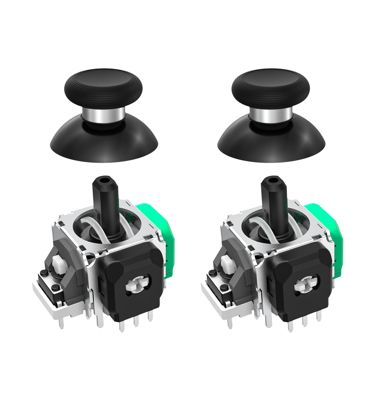 GuliKit TMR Joystick pour Xbox Series S/X Controller | Anti-dérive, haute précision, longue durée de vie, faible consommation, 2 capuchons de stick, soudure requise.