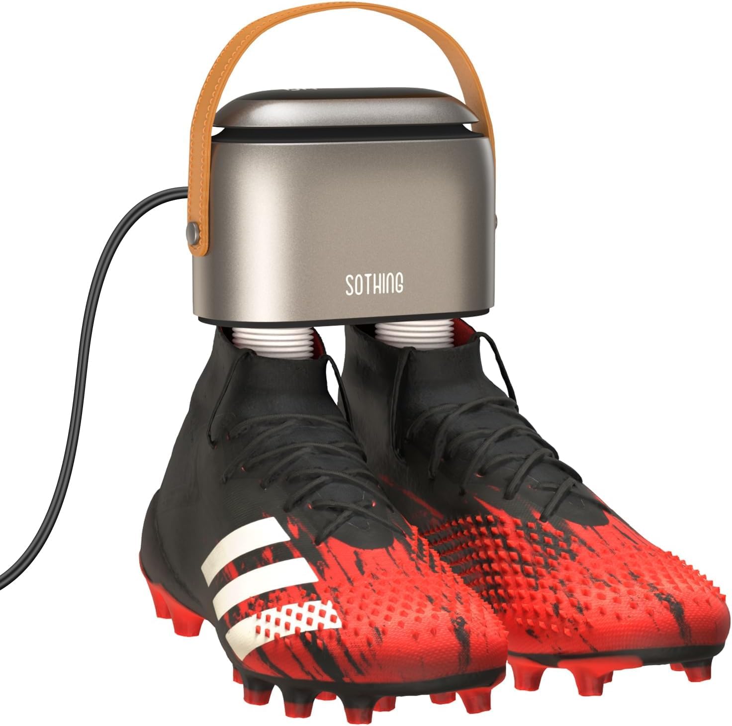 SOTHING Sèche-chaussures Électrique Pro, Écran Digital, 3 Niveaux de Chaleur, Minuterie 1-9H, Tuyaux Télescopiques 30 cm pour Chaussures, Bottes et Gants de Sport