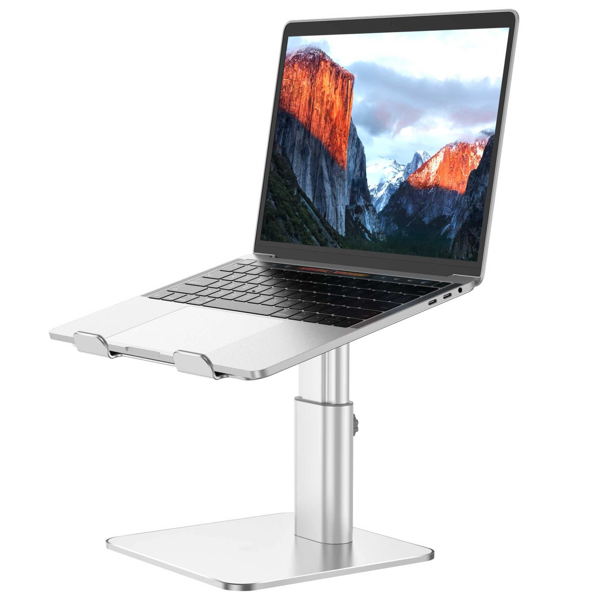 BESIGN LSX6N Support Ordinateur Portable, Support Ergonomique pour Laptop, Support Aluminium pour Ordinateur Portable Compatible avec 10 à 15.6 Pouces, Argent