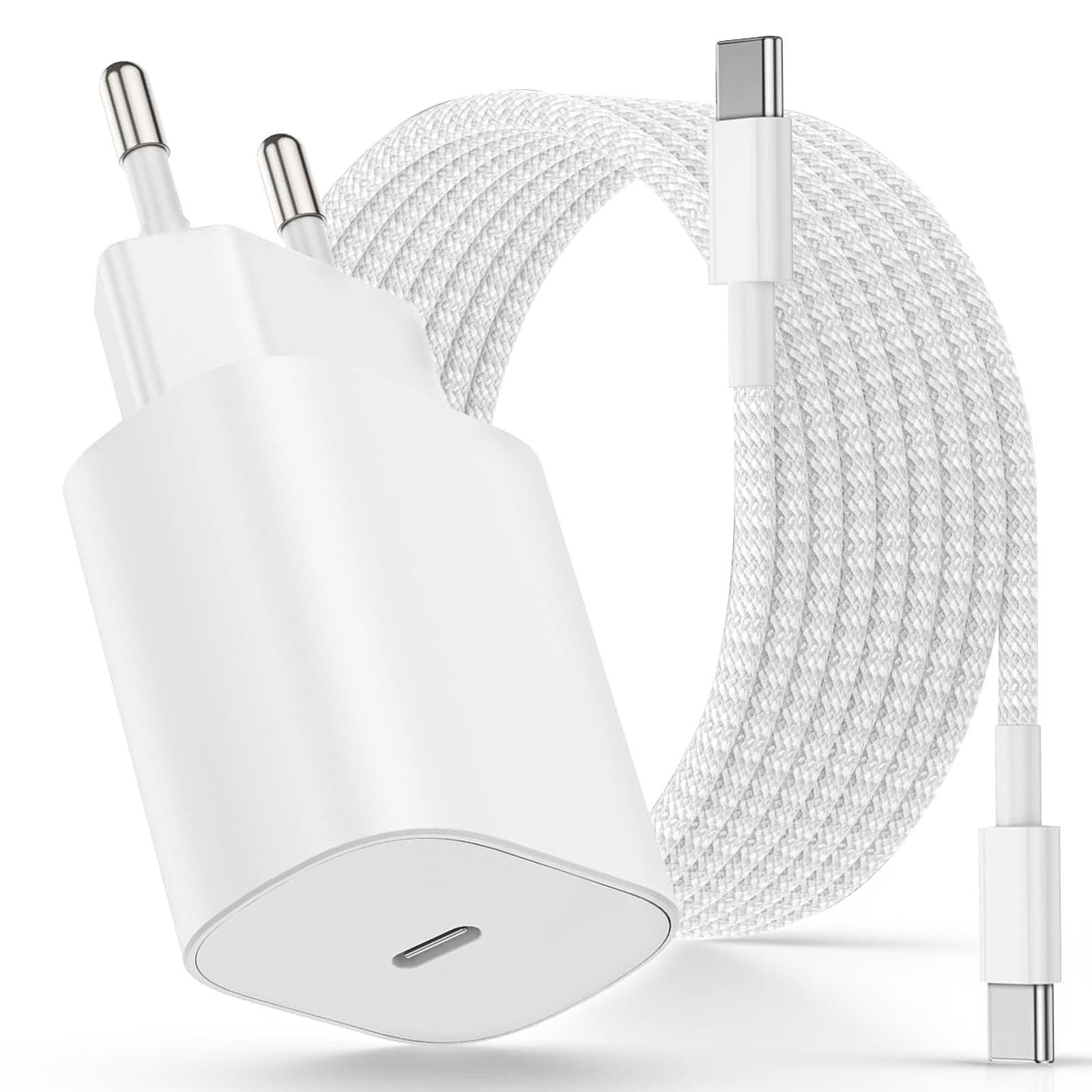 25W iPad Fast Charger USB-C Chargeur Rapide iPhone 18 17 16 15 | 3M USB C Kabel Schnellladekabel für iPad Pro 13"/12.9"/11", Air 5/4 Gen, i Pad 10/11, i-Phone 15 16 17 Pro Max/16 Plus