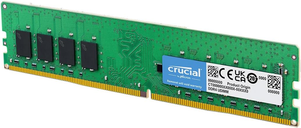 Crucial RAM DDR4 8Go 3200MHz CL22, PC Mémoire (ou 2933MHz / 2666MHz) - CT8G4DFRA32A