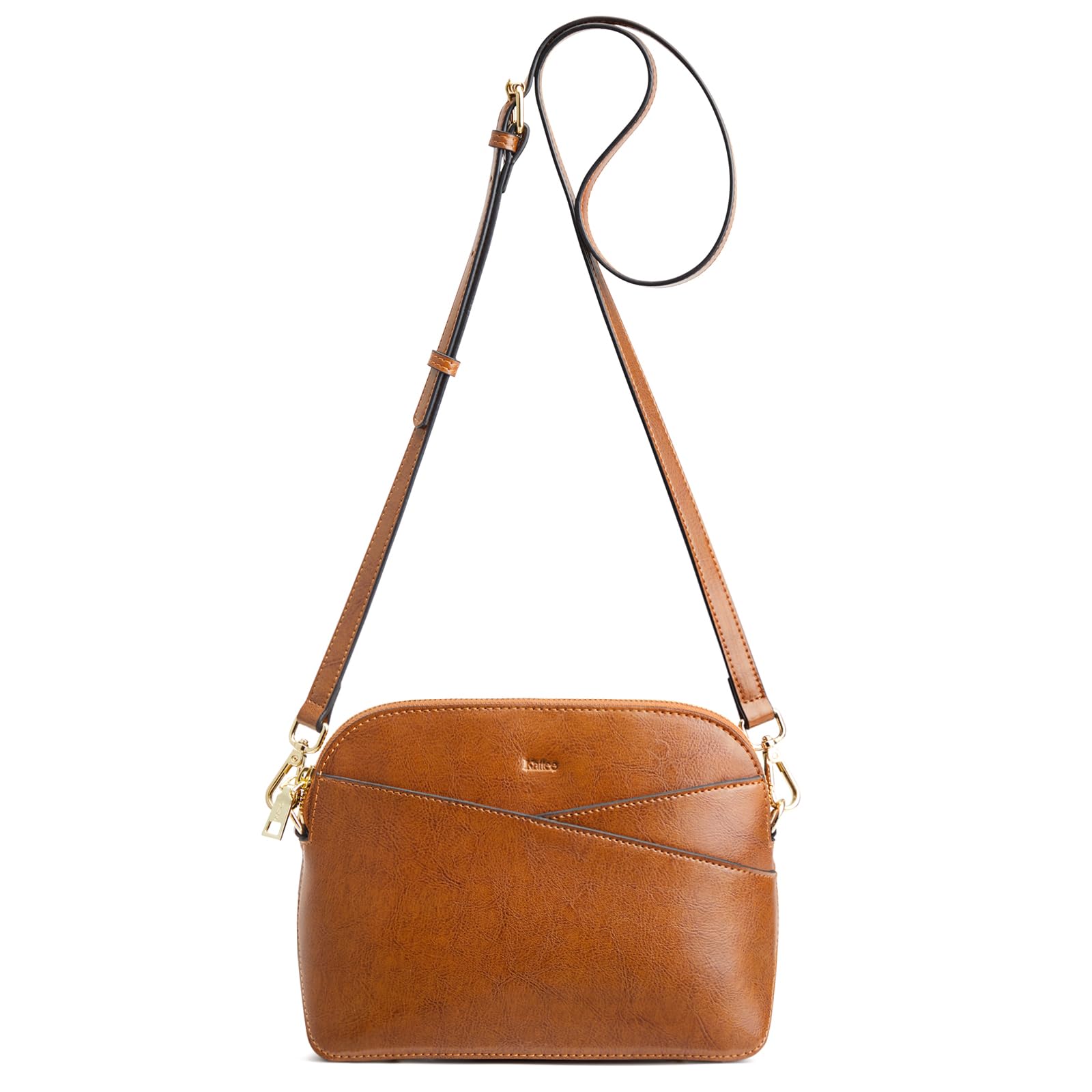 Kattee Sac à bandoulière en cuir pour femme, petit sac à main, sac à bandoulière, sac à bandoulière en cuir véritable pour femme