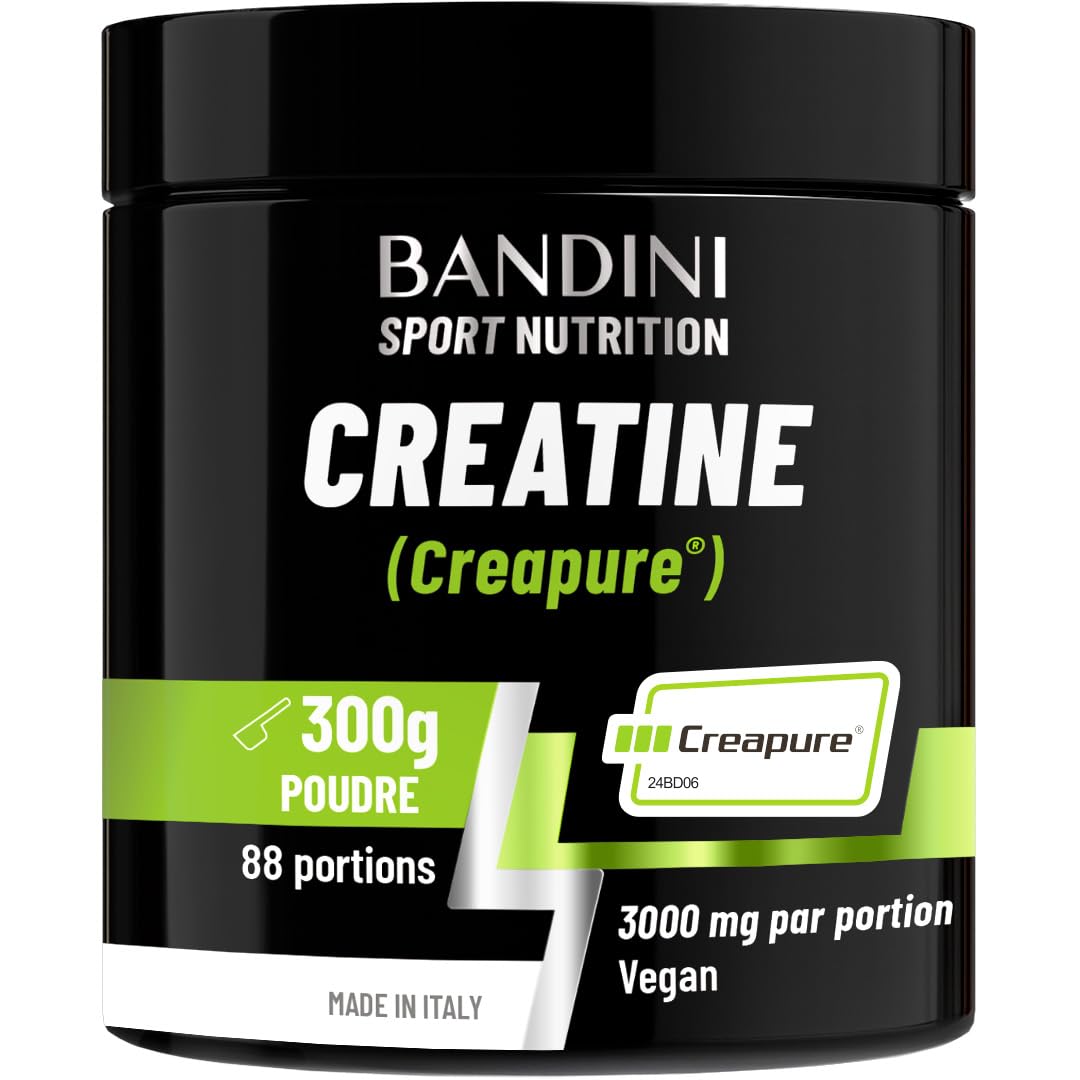 Bandini® Créatine Creapure® Monohydrate en Poudre | Pure Creatine Powder | Prise de Masse Musculaire et Force | Supplément pour l'Entraînement et la Musculation | Pour l'ATP et la récupération