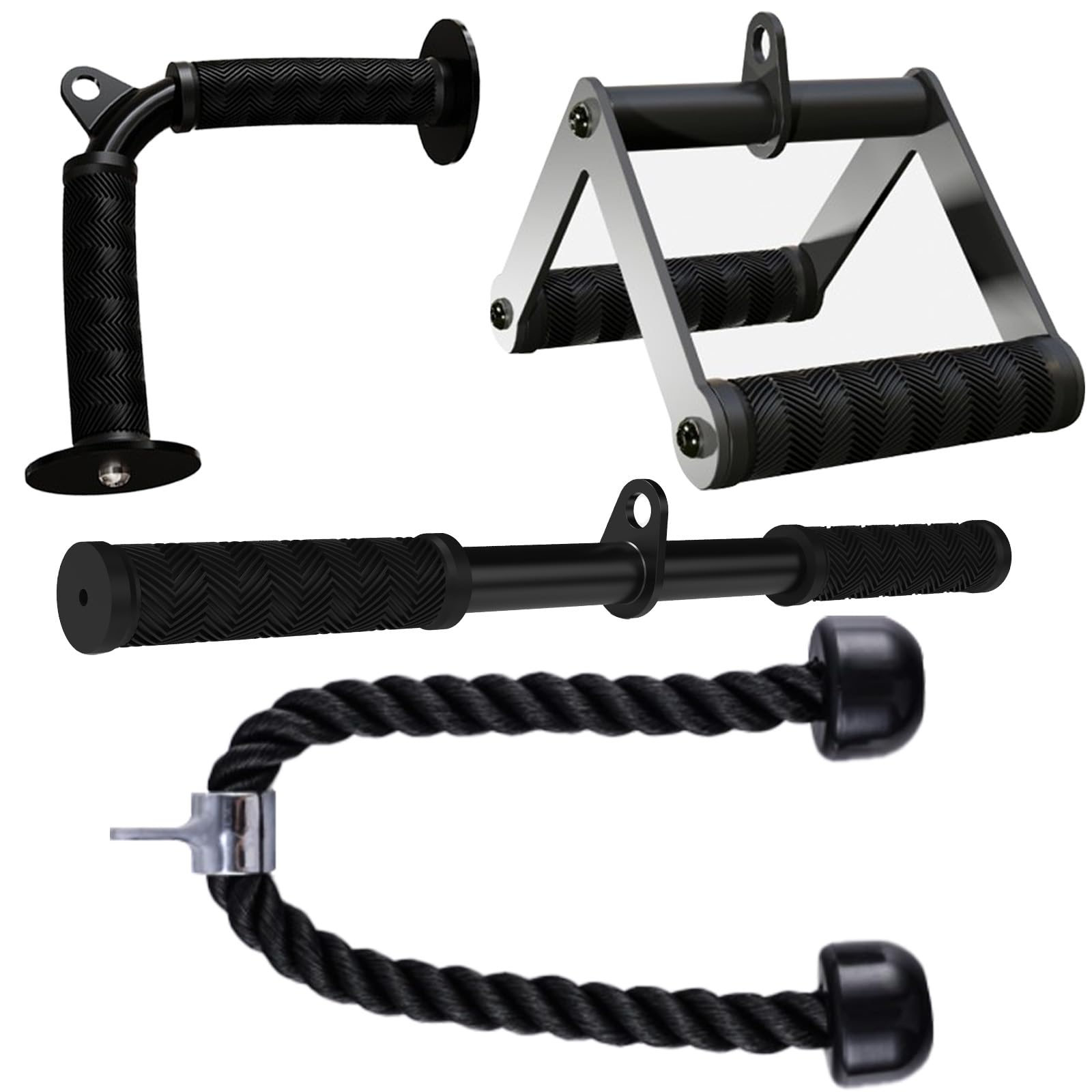 Fitarc Ensemble d'accessoires pour machine à câble, barres de tirage pour équipement de musculation à domicile, accessoire de tirage triceps pour accessoires de salle de sport à la maison