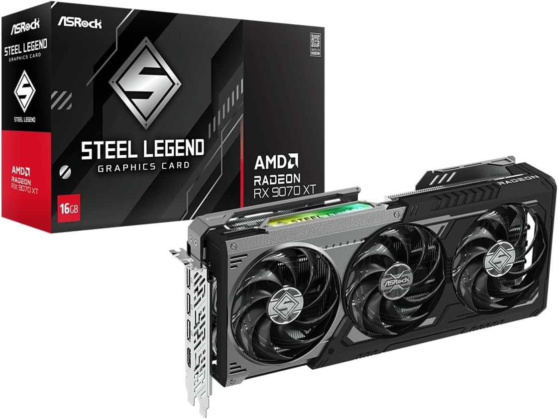 ASRock Radeon RX 9070 XT Steel Legend