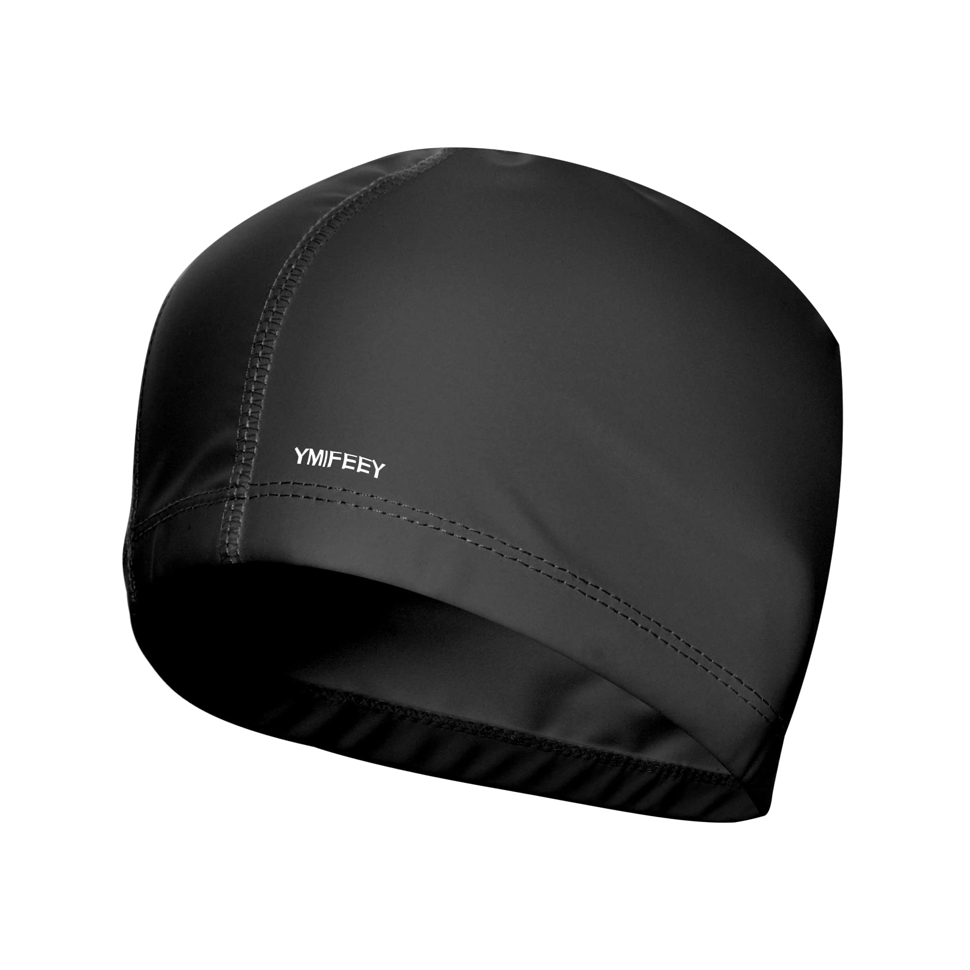 Bonnet de Bain Piscine Natation pour Adulte Bonnet de Bain Tissu PU Souple Bonnet de Natation pour Mixte Adulte Hommes Femmes
