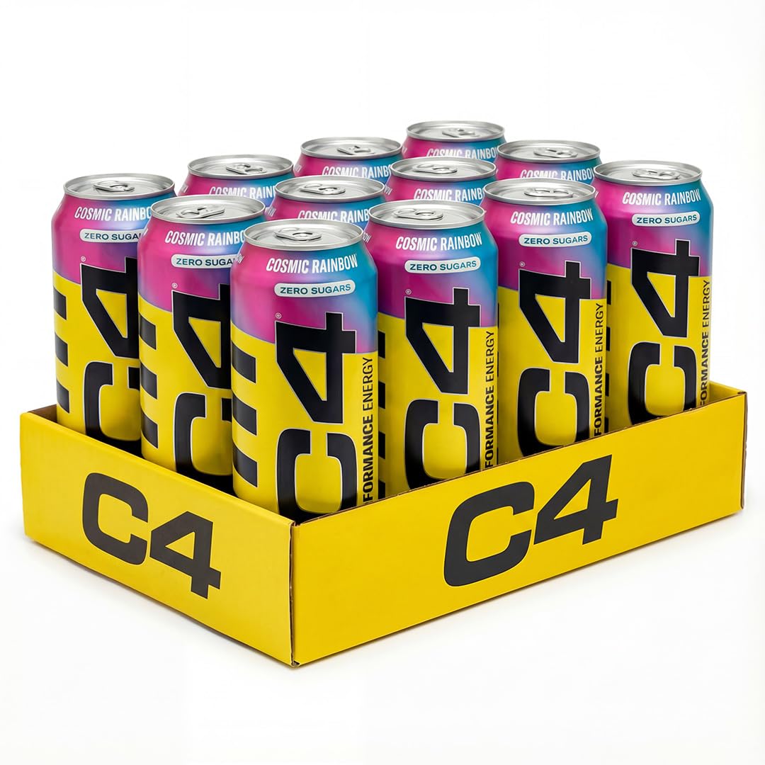 Cellucor C4 Performance Energy Carbonated 500ml x 12 Cosmic Rainbow Multi-ling