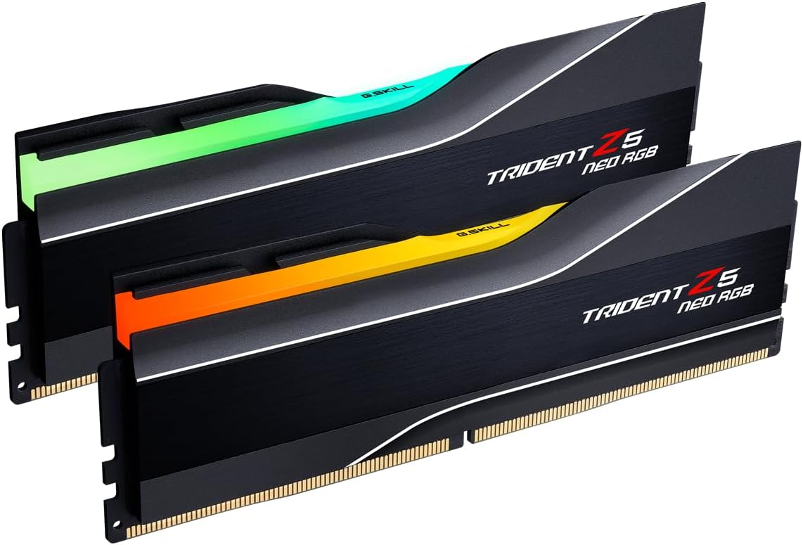 G.skill Trident Z5 Neo Rgb - Ddr5 - Kit - 32gb: 2 X 16gb - Dimm 288-Pin - 6000 Mhz / Pc5-48000 - Cl36 - NoN-Ecc - Mattschwarz (f5-6000j3636f16gx2-Tz5