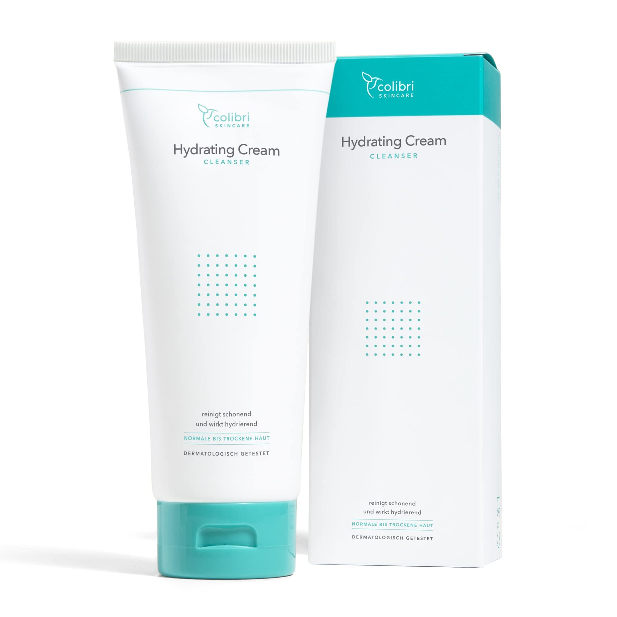 colibri skincare Hydrating Cream Cleanser 240ml - nettoyant visage doux | Purifie sans tirailler, peau souple et confortable, pour peaux sèches et déshydratées, 5 céramides