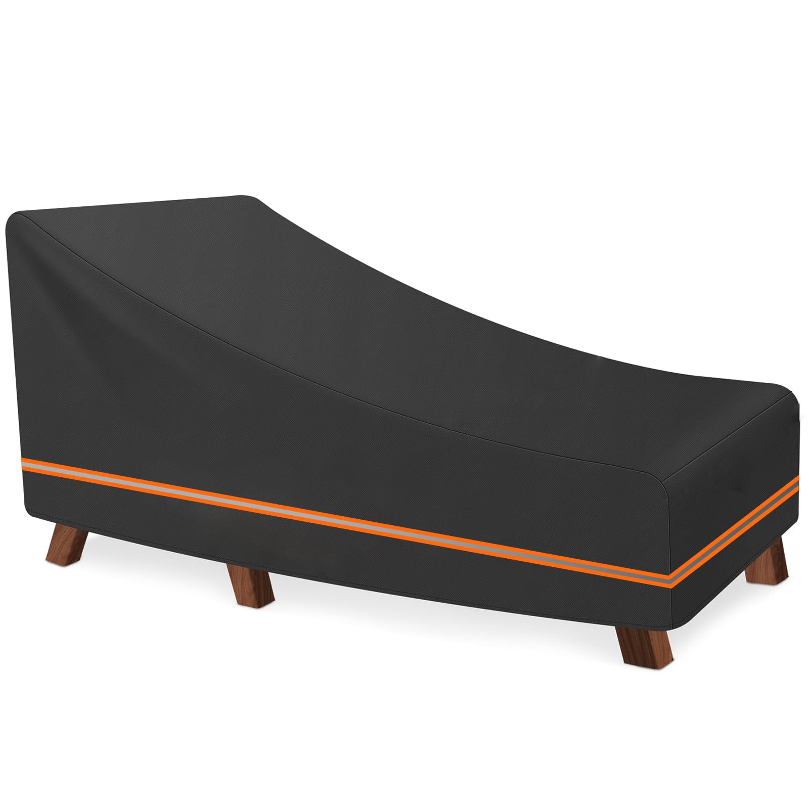 LCGOD Housse de Chaise Longue Extérieur Imperméable 200x75x40cm | Protection Transat Bain de Soleil, Oxford 600D, Durable, Anti-UV, Résistante aux Intempéries