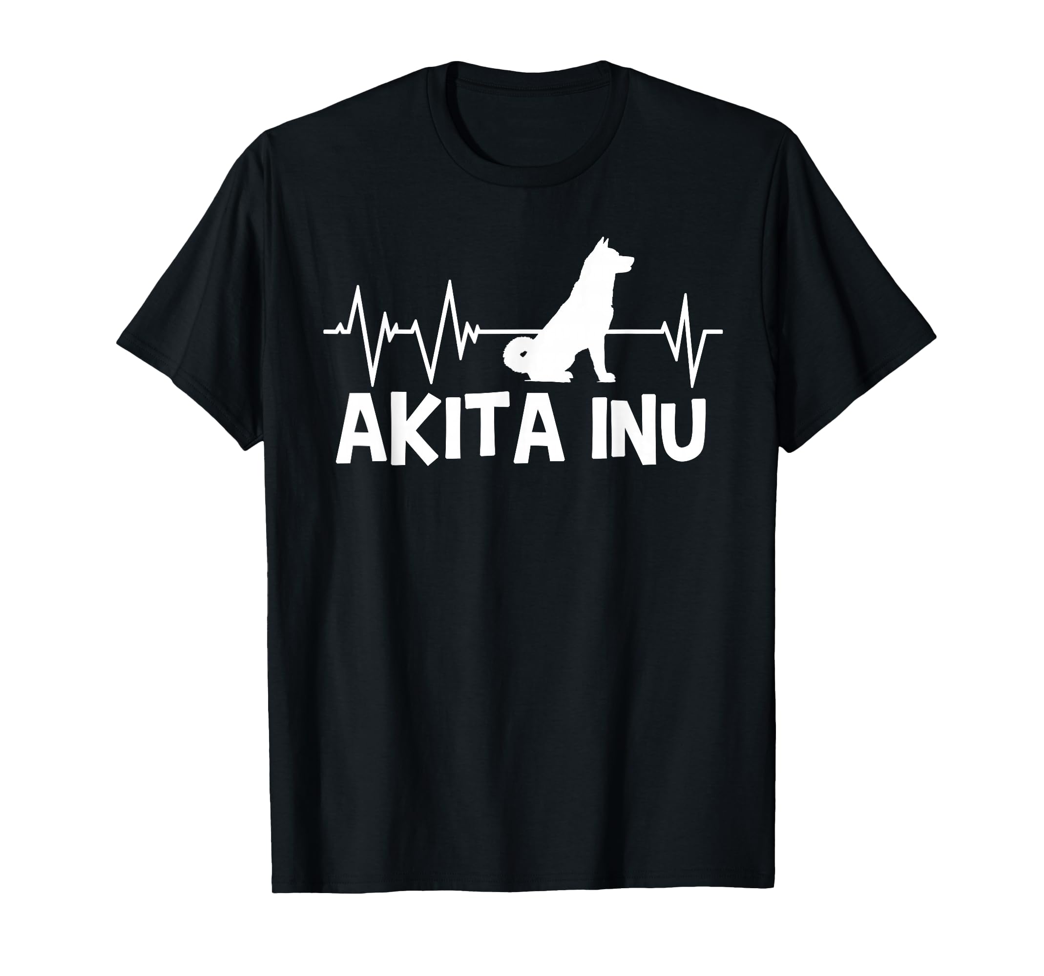 Akita Inu Motif chien battement de cœur T-Shirt